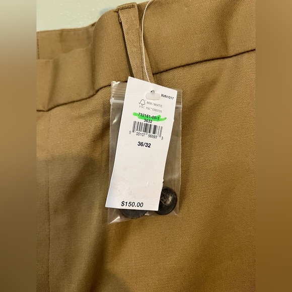 Banana Republic Men’s Tailored Fit Khaki Dress Pants Office Trousers 36/32 NWT - Picture 5 of 10